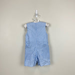 Load image into Gallery viewer, Lil Cactus Blue Bunny Shortall Romper 6-12 Months
