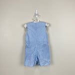 Load image into Gallery viewer, Lil Cactus Blue Bunny Shortall Romper 6-12 Months
