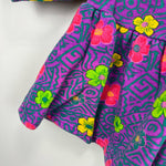 Load image into Gallery viewer, Vintage The Place Purple Floral Sweatshirt Dress M 12-18 Months
