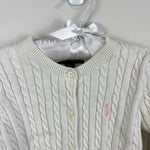 Load image into Gallery viewer, Polo Ralph Lauren Cable Knit Cardigan Sweater Ivory 3T
