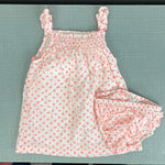 Load image into Gallery viewer, Mini Boden Smocked Ruffle Tank Dress 3-6 Months

