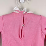 Load image into Gallery viewer, Vintage Carter's Pink Ruffle Lace Coverall Romper 9 Months USA
