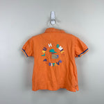 Load image into Gallery viewer, Mayoral Baby Back Print Polo Shirt Better Cotton Orange Puppy 24 Months
