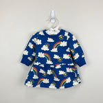 Load image into Gallery viewer, Hanna Andersson Baby Printed French Terry Dress Blue Rain or Shine 60 cm 3-6 Months
