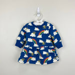 Load image into Gallery viewer, Hanna Andersson Baby Printed French Terry Dress Blue Rain or Shine 60 cm 3-6 Months
