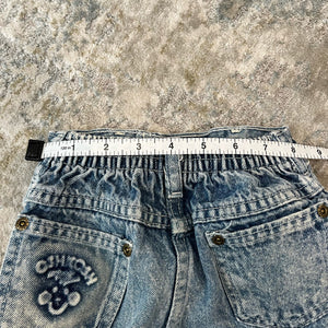 Vintage OshKosh B'gosh Smiley Face Acid Wash Jeans 4T USA