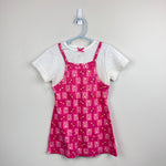 Load image into Gallery viewer, Vintage Healthtex Pink Floral Layered Tank Top T-Shirt Dress 5T
