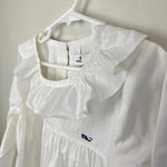 Load image into Gallery viewer, Vineyard Vines White Ruffle Blouse Medium
