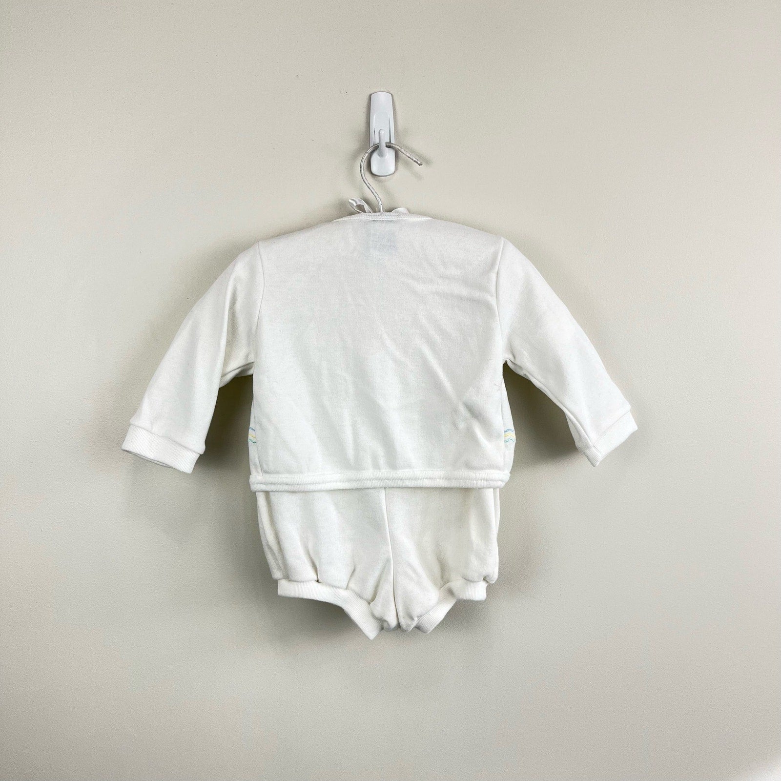 Vintage Doe-Spun Bunny Romper Set 6-9 Months