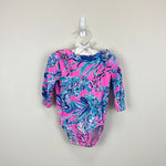 Load image into Gallery viewer, Lilly Pulitzer Girls Velma Bodysuit Mandevilla Pink New Kids on the Dock 6-12 Months
