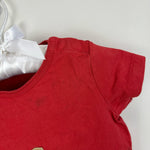 Load image into Gallery viewer, Mini Boden Red Applique Giraffee T-Shirt 6-12 Months
