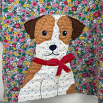 Load image into Gallery viewer, Mini Boden Fun Big Front and Back Applique Jersey Dress Floral Sprout 7-8
