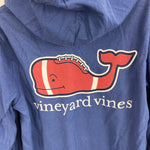 Load image into Gallery viewer, Vineyard Vines Boys' Long-Sleeve Football Whale Hooded T-Shirt Blue 6

