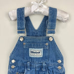 Load image into Gallery viewer, Vintage Weebok Blue Jean Overalls 12 Months
