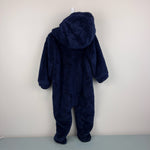 Load image into Gallery viewer, Vineyard Vines Baby Teddy Hooded Bunting Nautical Navy 12-18 Months

