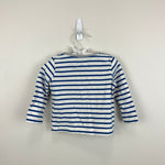 Load image into Gallery viewer, Mini Boden Striped Tractor Life the Flap T-Shirt 3-6 Months

