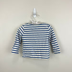 Load image into Gallery viewer, Mini Boden Striped Tractor Life the Flap T-Shirt 3-6 Months
