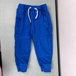 Load image into Gallery viewer, Hanna Andersson Slim Fit French Terry Double Knee Sweatpants Blue 90 cm 3T
