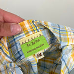 Load image into Gallery viewer, Le'ZaMe Smocked Plaid Sailboat Sunsuit Romper 6 Months
