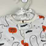 Load image into Gallery viewer, Carter's Comfy Halloween Fleece Sleep N' Play Footie White Ghosts Newborn
