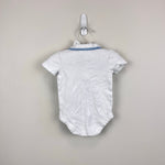Load image into Gallery viewer, Janie and Jack Baby Bunny Pique Polo Bodysuit White Blue 3-6 Months
