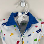 Load image into Gallery viewer, Vintage Fix It Shop Car Coverall Romper Baby Boy
