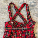 Load image into Gallery viewer, Vintage DiJon Apparel Festive Plaid Suspender Pants Overalls 6
