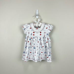 Kissy Kissy Printed Sailboat Dress 6-9 Months