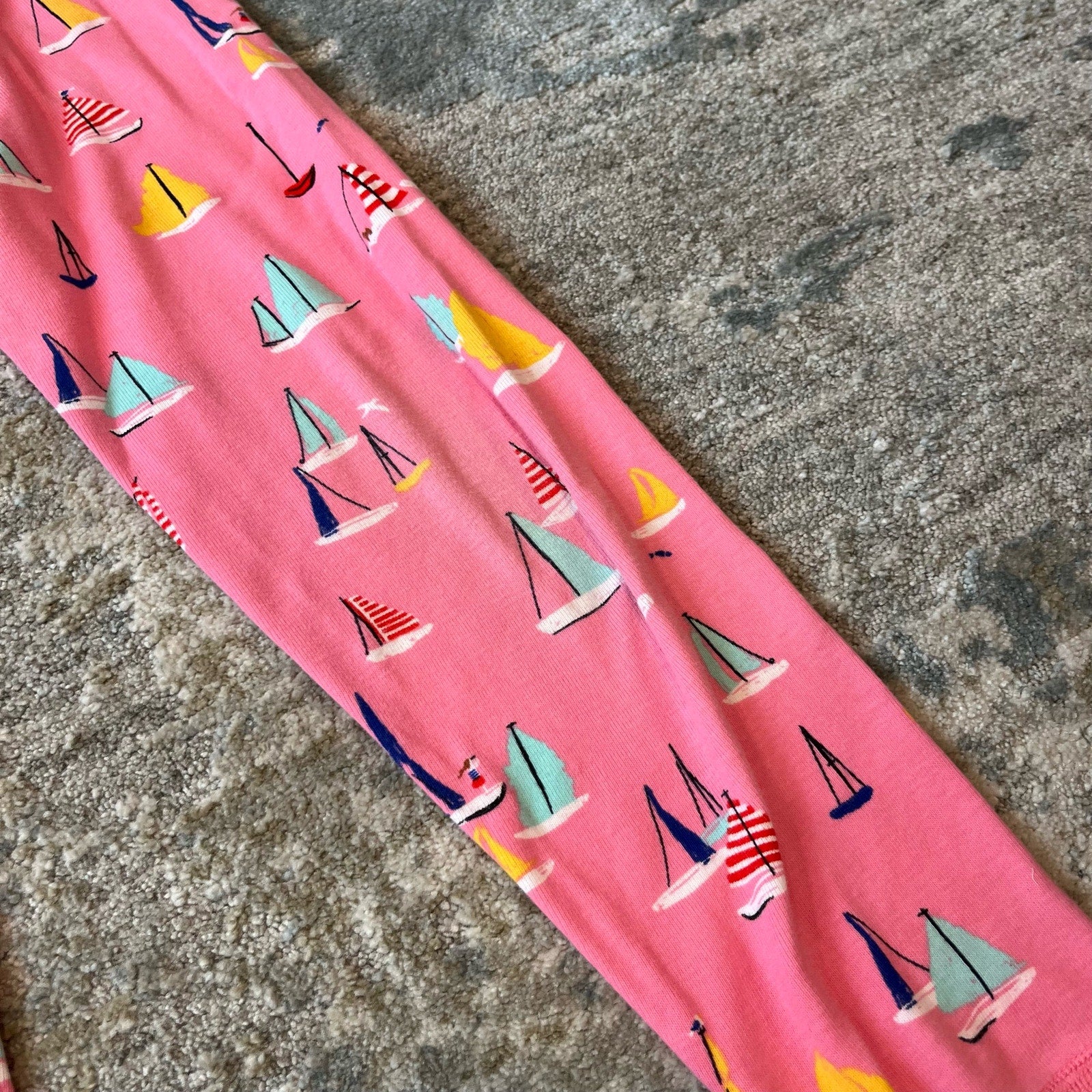 Hanna Andersson Pink Sailboat Pajamas 110 cm 5T