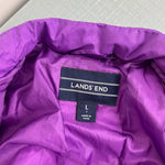 Load image into Gallery viewer, Lands&#39; End ThermoPlume Packable Jacket Purple Large 7
