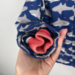 Load image into Gallery viewer, Mini Baby Boden Navy Blue Shark Jacket 3-4
