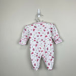 Load image into Gallery viewer, Kissy Kissy Pink White Ocean Footie 0-3 Months
