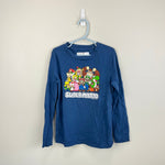 Load image into Gallery viewer, Abercrombie Kids Long Sleeve Blue Super Mario Bros T-Shirt 7/8
