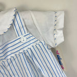 Load image into Gallery viewer, Vintage Alexis Blue Striped Jumpsuit 9 Months NWT
