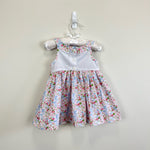 Load image into Gallery viewer, Bon Bebe Floral Bow Dress 3-6 Months
