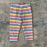 Load image into Gallery viewer, Hanna Andersson Classic Capri Leggings Rainbow Stripe 100 cm 4T
