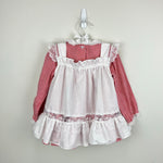 Load image into Gallery viewer, Vintage Winnie the Pooh Red White Striped Pinafore Dress 3T USA

