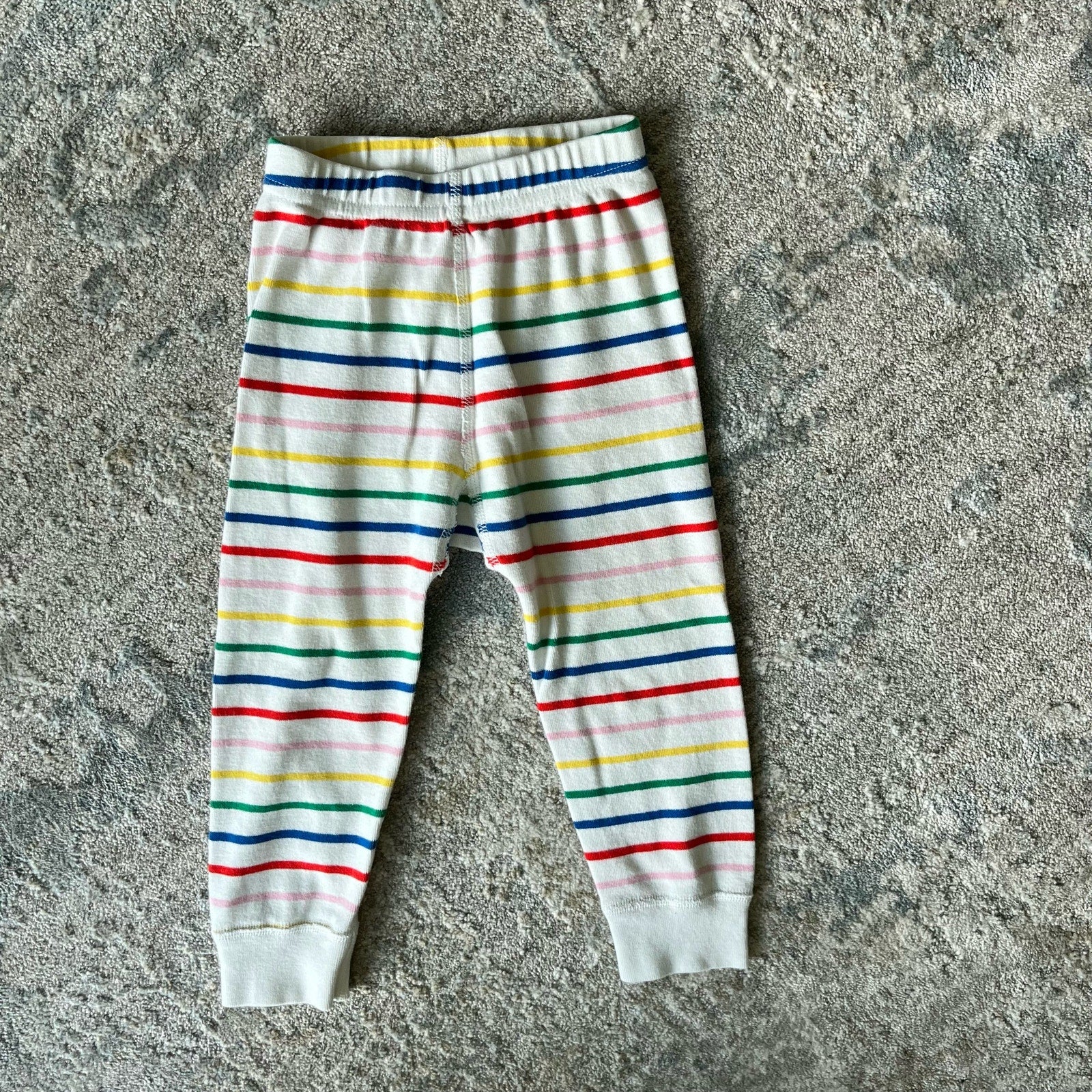 Hanna Andersson Rainbow Striped Pajamas 80/85 cm 2T