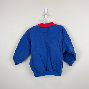 Vintage OshKosh B'gosh Express Blue Red Pullover Toddler Boy USA