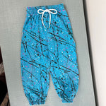 Load image into Gallery viewer, Vintage Florida Surf Blue Paint Splatter Printed Pants 4T
