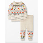 Load image into Gallery viewer, Hanna Andersson Novelty Holiday Sweater Set Rainbow Gnomes 80 cm 18-24 Months
