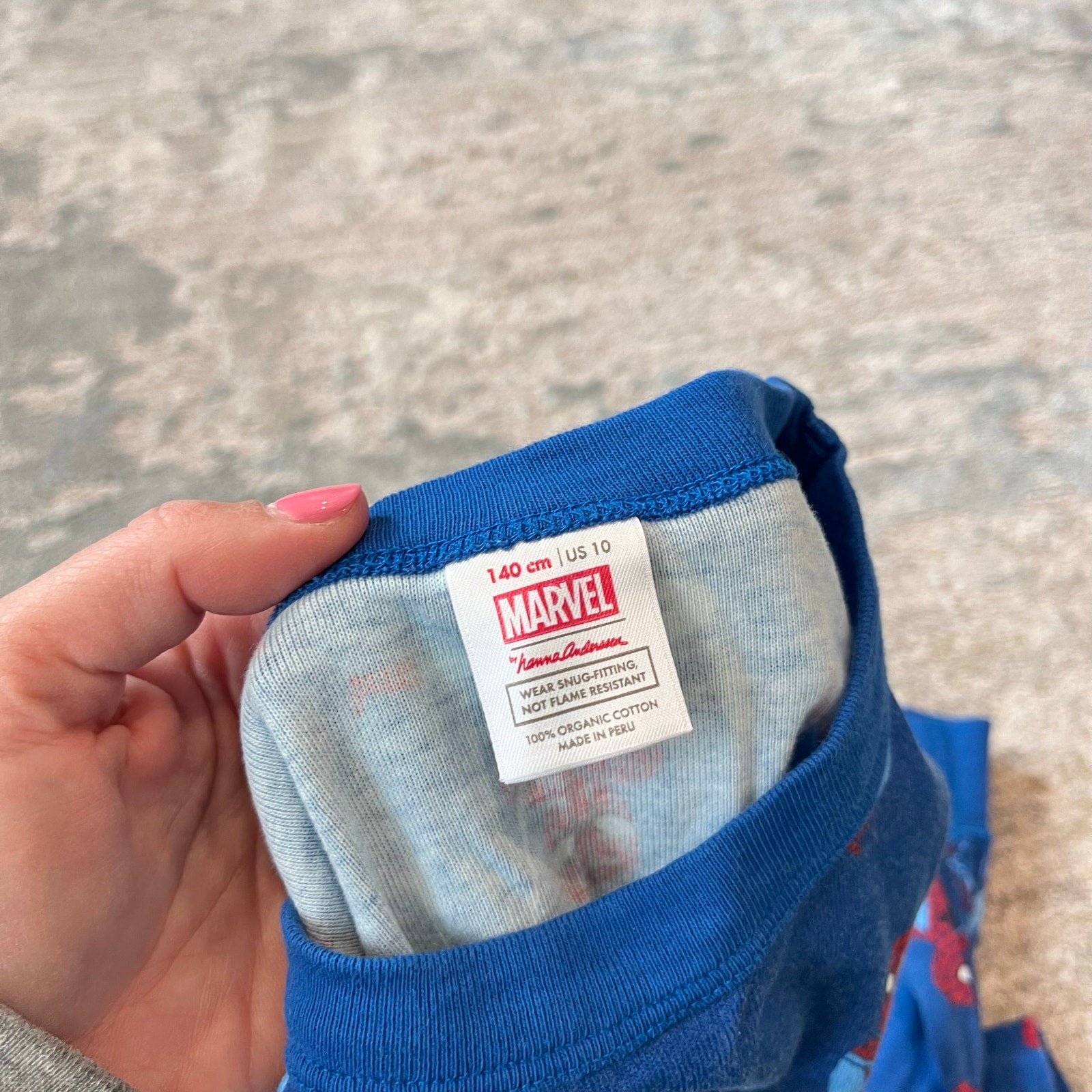 Hanna Andersson Marvel Spiderman Long John Pajamas 140 cm 10