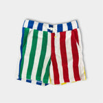 Load image into Gallery viewer, Mini Boden Hotch Potch Stripe Towelling Shorts 5-6

