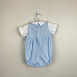 Load image into Gallery viewer, Vintage Alexis Blue Train Shortall Romper
