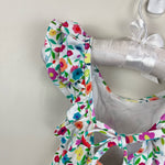 Load image into Gallery viewer, Florence Eiseman Floral Ruffle Bathing Suit 2T
