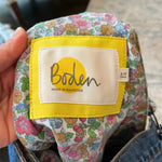 Load image into Gallery viewer, Mini Boden Fun Overalls Light Vintage Denim Rainbow 8-9 NWOT
