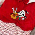 Load image into Gallery viewer, Vintage Baby Mickey &amp; Co Christmas Footie 9 Months
