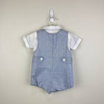 Load image into Gallery viewer, Vintage Two Piece Bunny Bear Shortall Romper 6-9 Months
