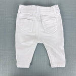 Load image into Gallery viewer, Janie and Jack White Flower Embroidered Jeans 3-6 Months
