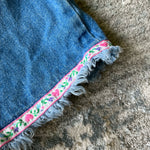 Load image into Gallery viewer, Vintage Blue Jean Ribbon Shorts 6
